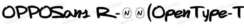 OPPOSans R-常规(OpenType-TrueType) (V字体转换